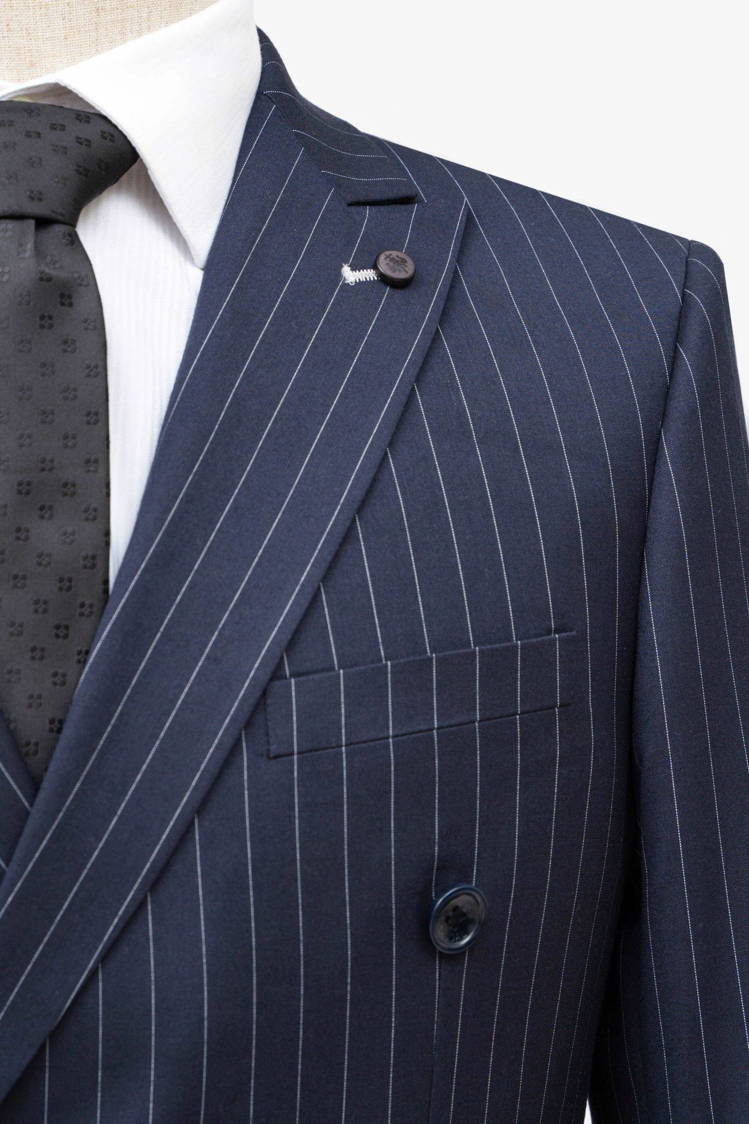 2 PIECE SUIT SLIM FIT DOUBLE BREAST NAVY