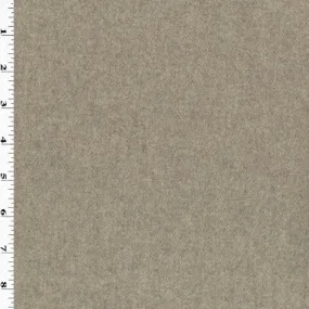 3 7/8 YD PC-Soft Taupe Napped Woven Wool Blend Jacketing Fabric