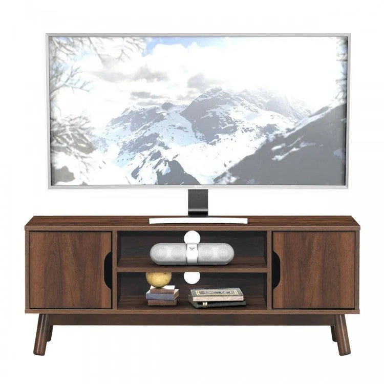 50'' Wood TV Stand with Storage Shelf - Coffee