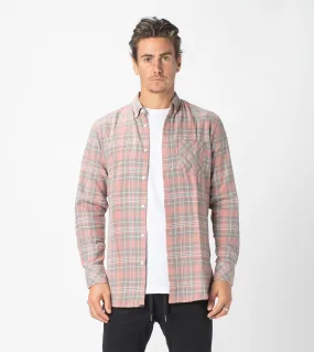 7 Foot Work Flannel LS Shirt Washed Peach