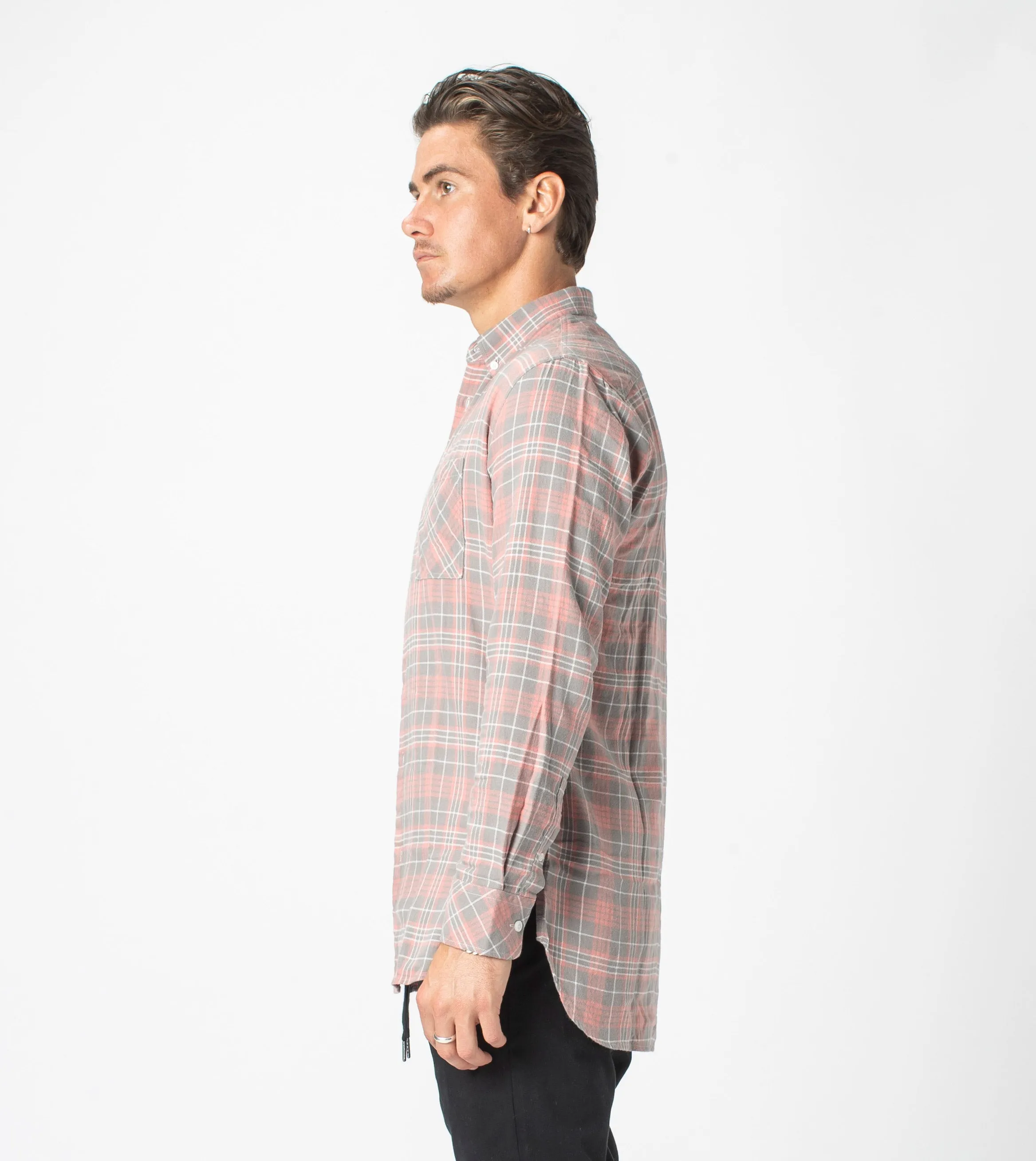 7 Foot Work Flannel LS Shirt Washed Peach