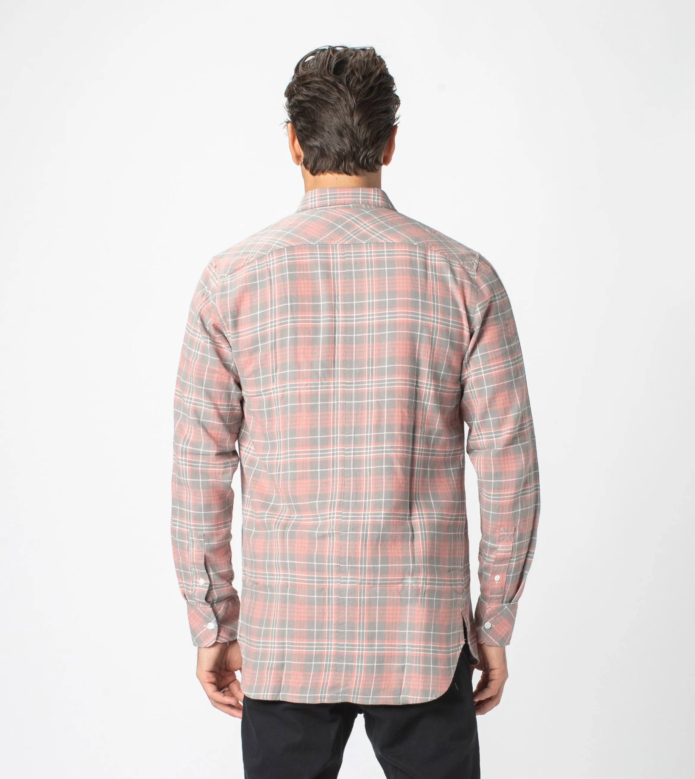 7 Foot Work Flannel LS Shirt Washed Peach