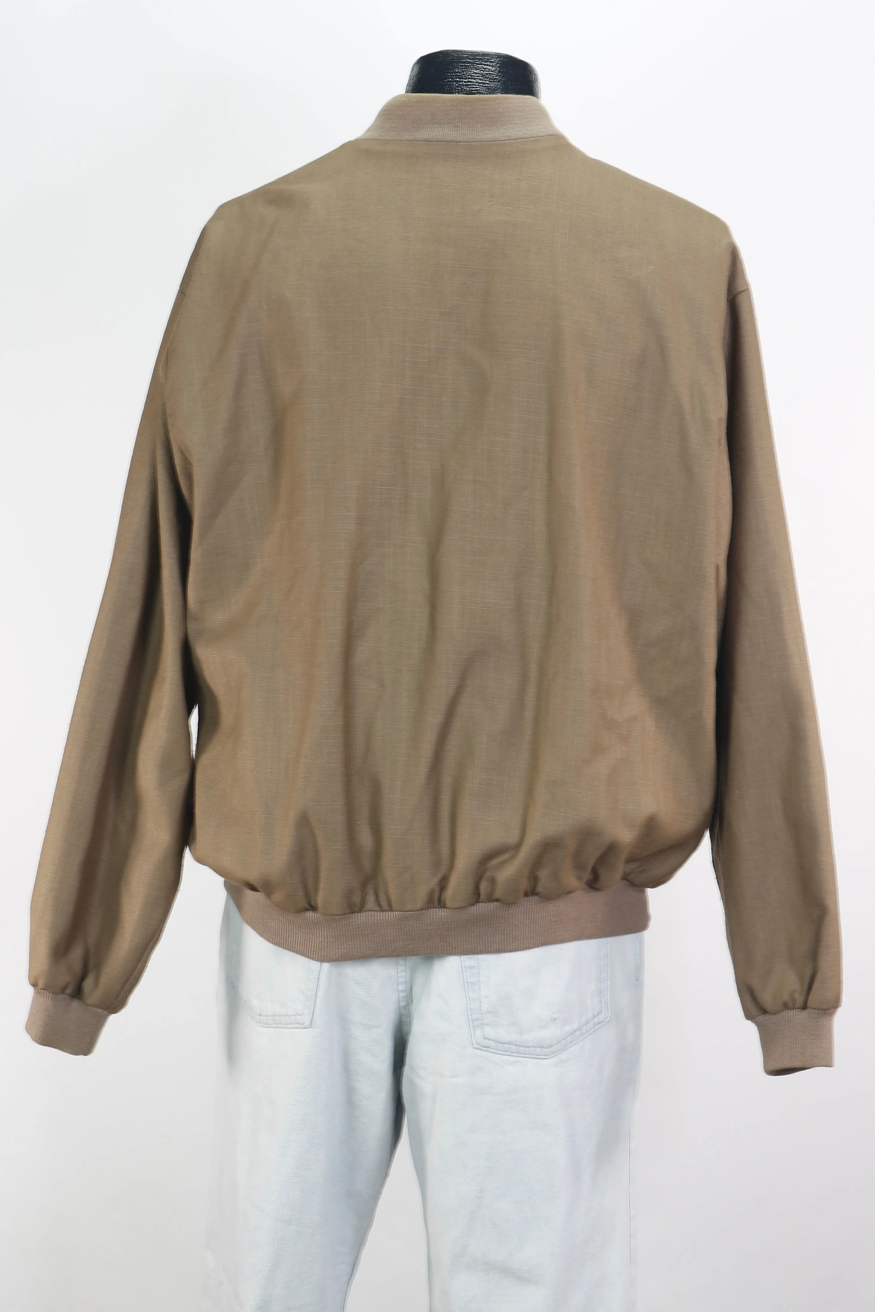 80s Sansabelt Cocoa Woven Jacket        L