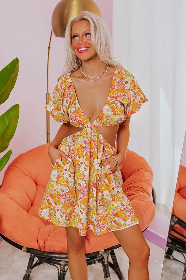 Acapulco Sunshine Cut Out Dress