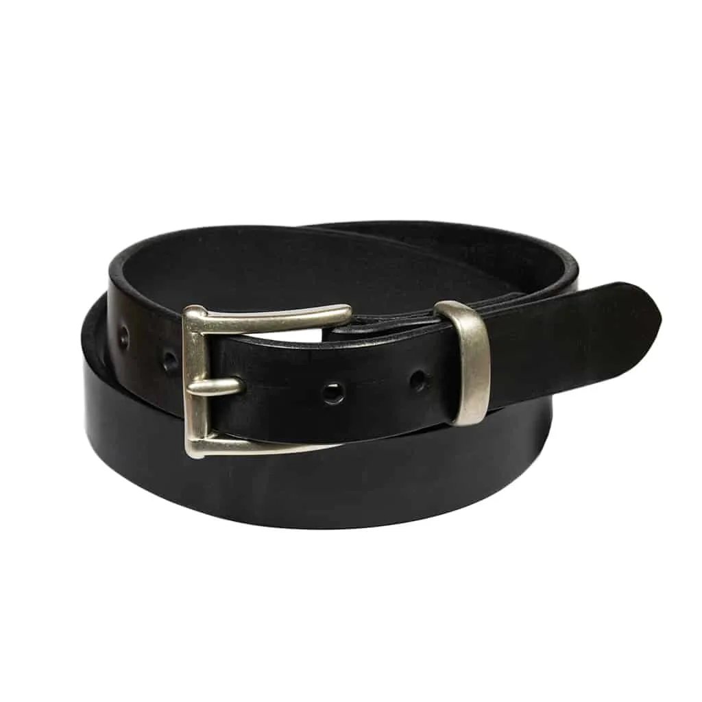 Barnes & Moore Slim Belt - Black/Nickel