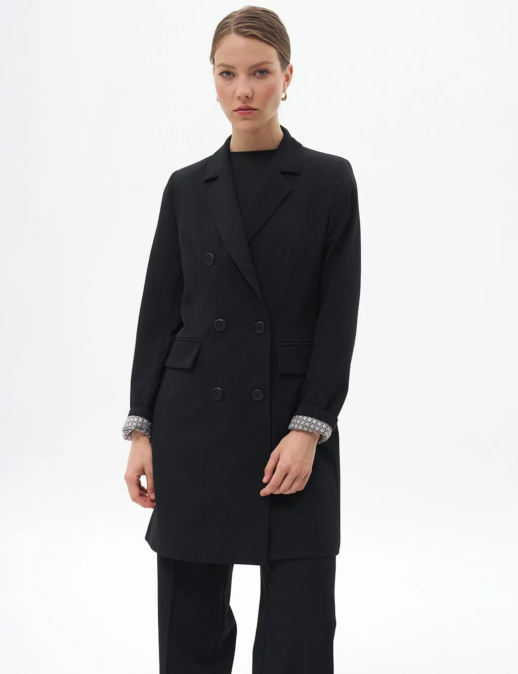 Basic Blazer Jacket Black