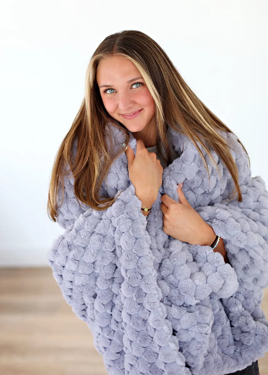 Belgian Waffle French Lavender Blanket