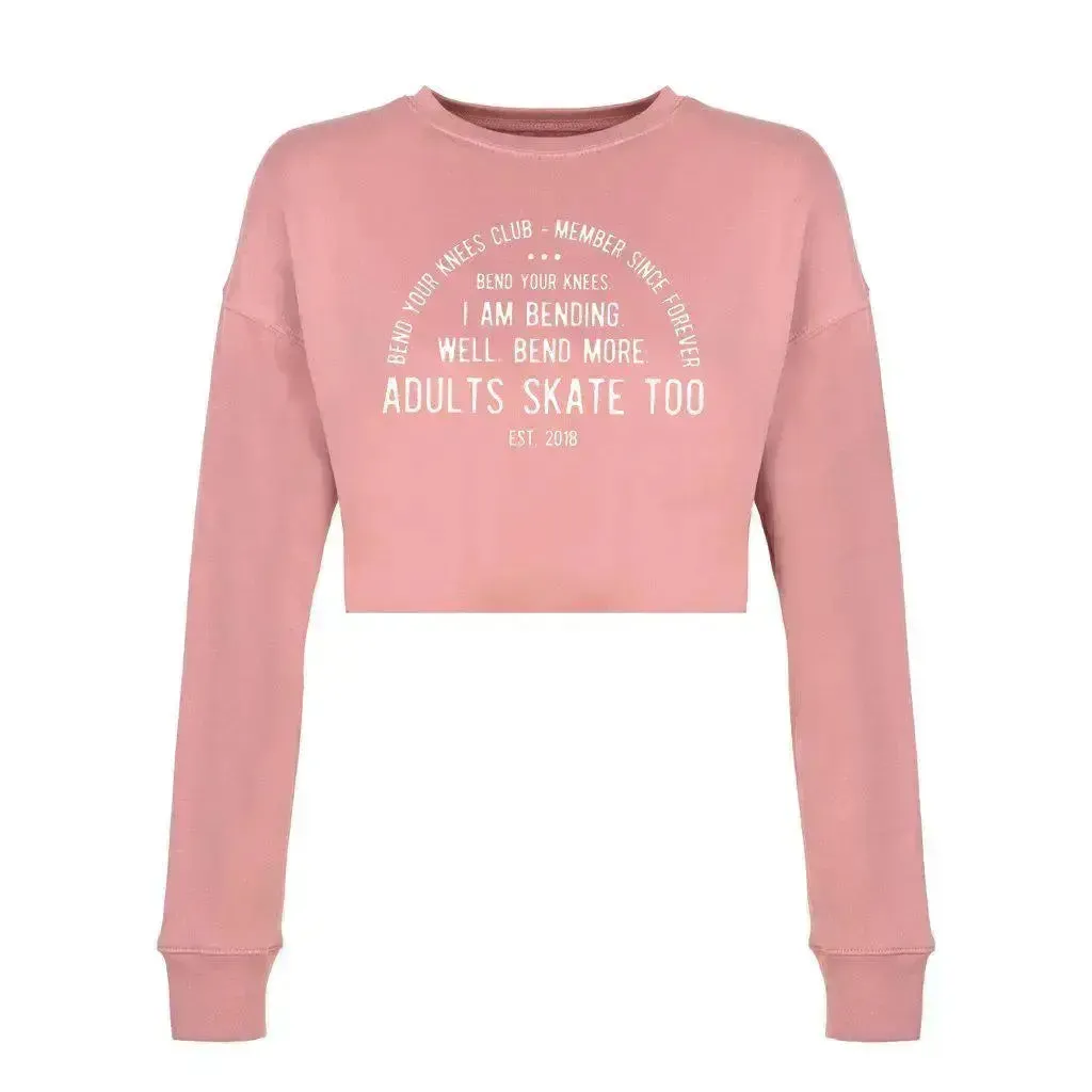 Bend Your Knees Club Women's Cropped Sweatshirt