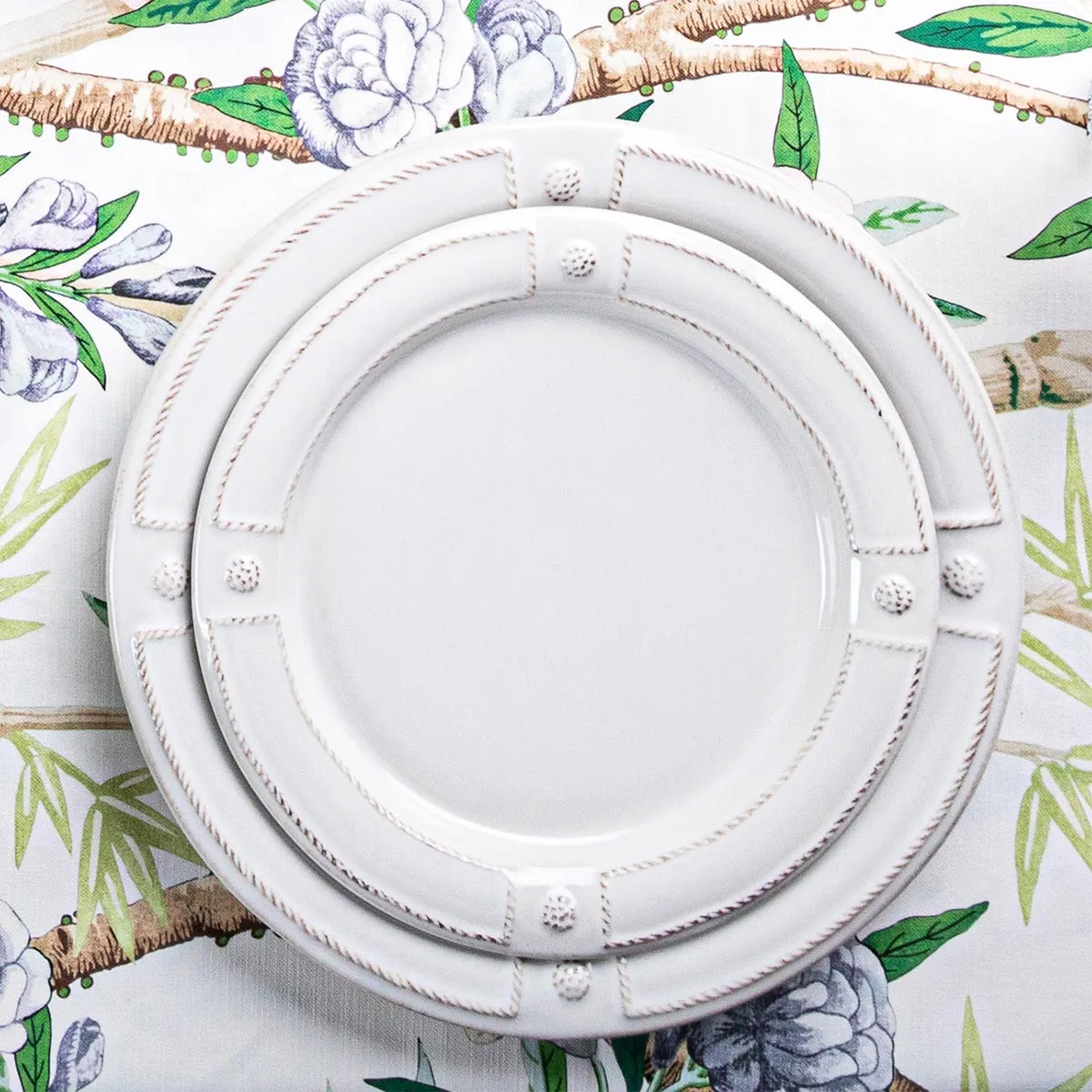 Berry & Thread French Panel Dinner Plate - Whitewash