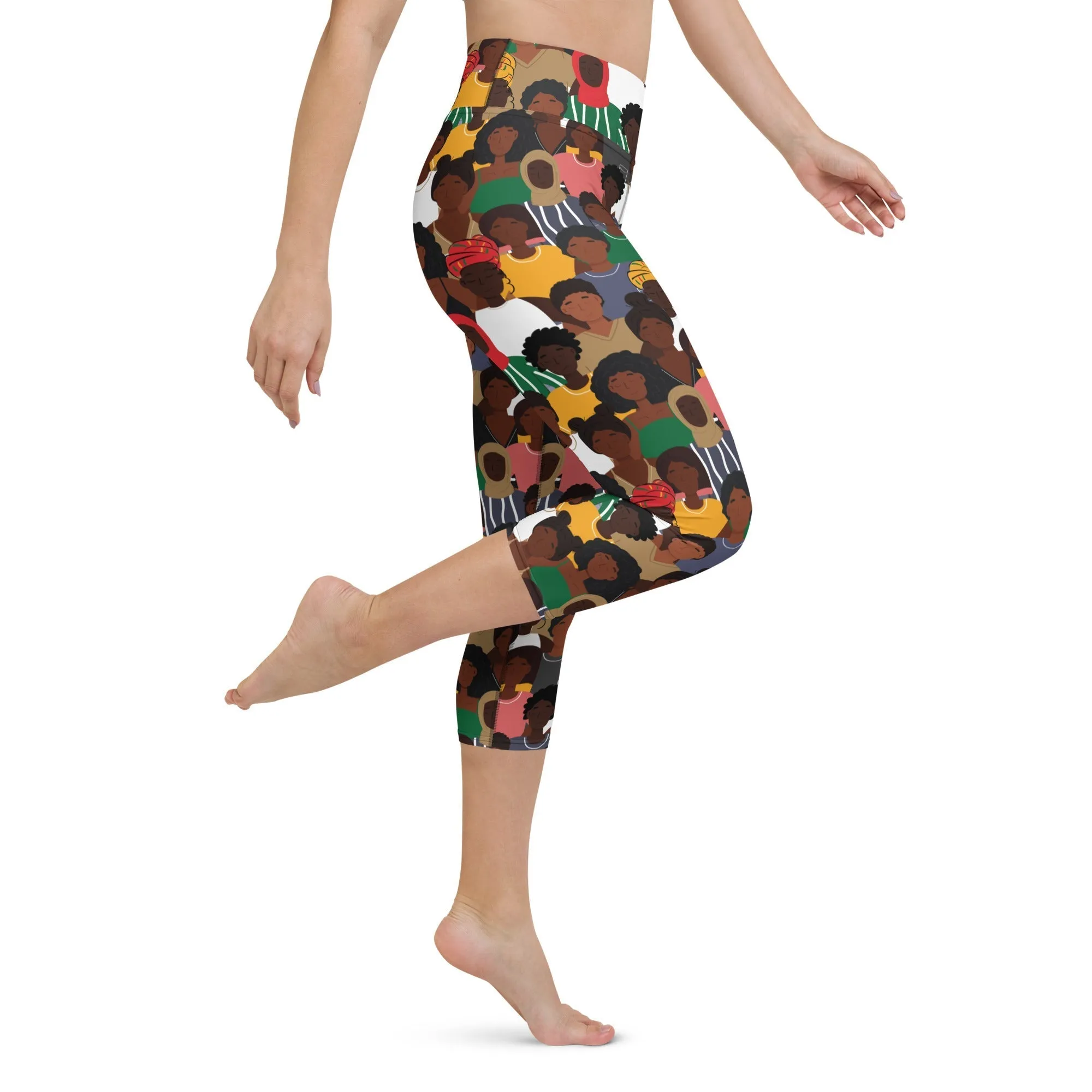 Black History Celebration Yoga Capris