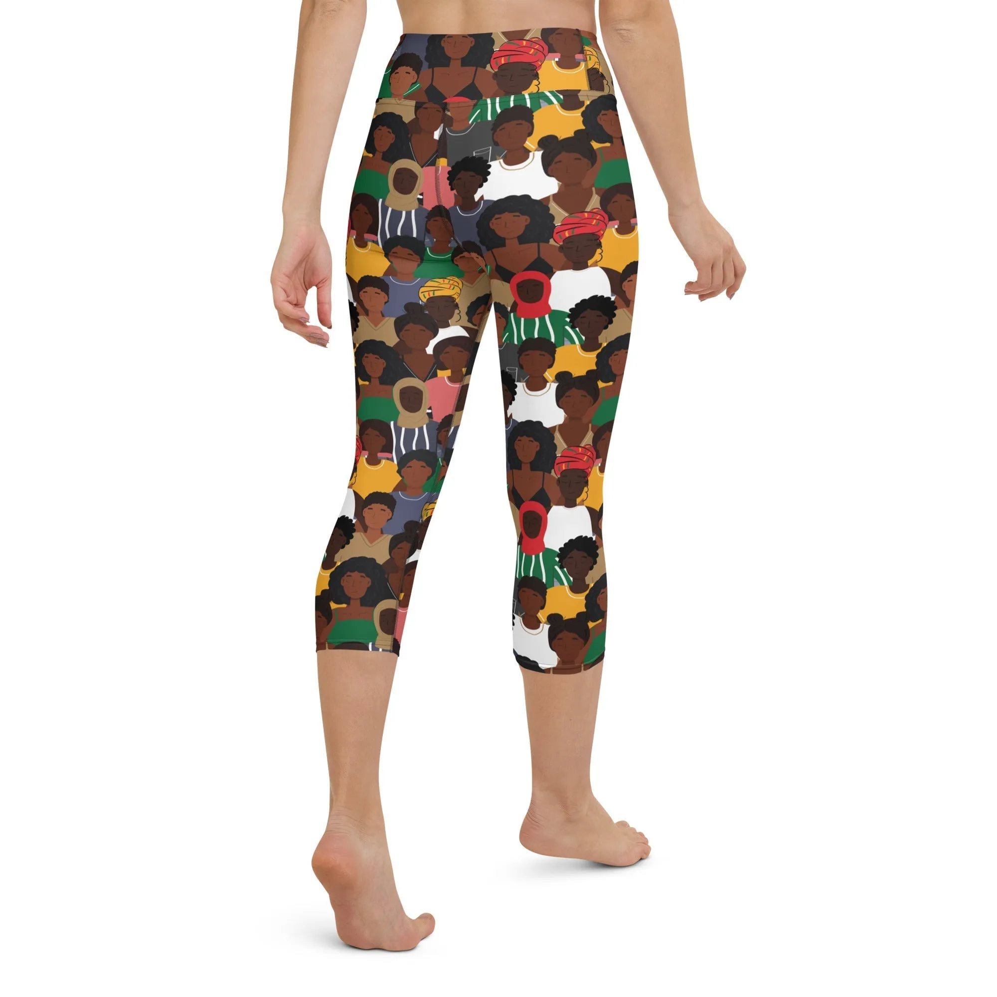 Black History Celebration Yoga Capris