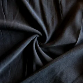 Black Powerstretch Fleece Knit Fabric