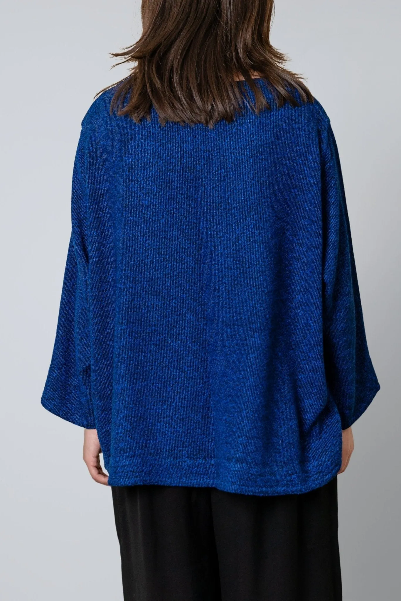 Bouclé Short Jacket - Electric Blue