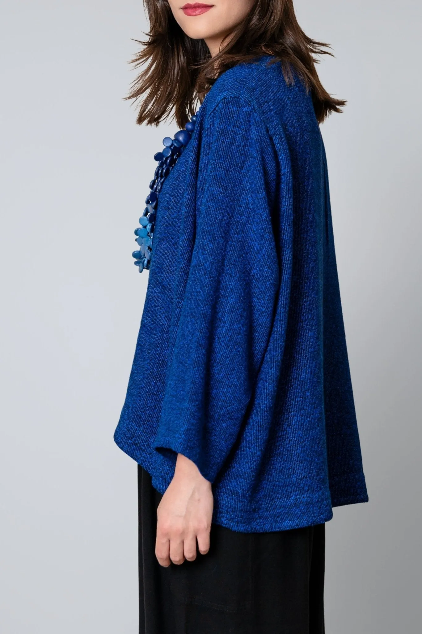 Bouclé Short Jacket - Electric Blue