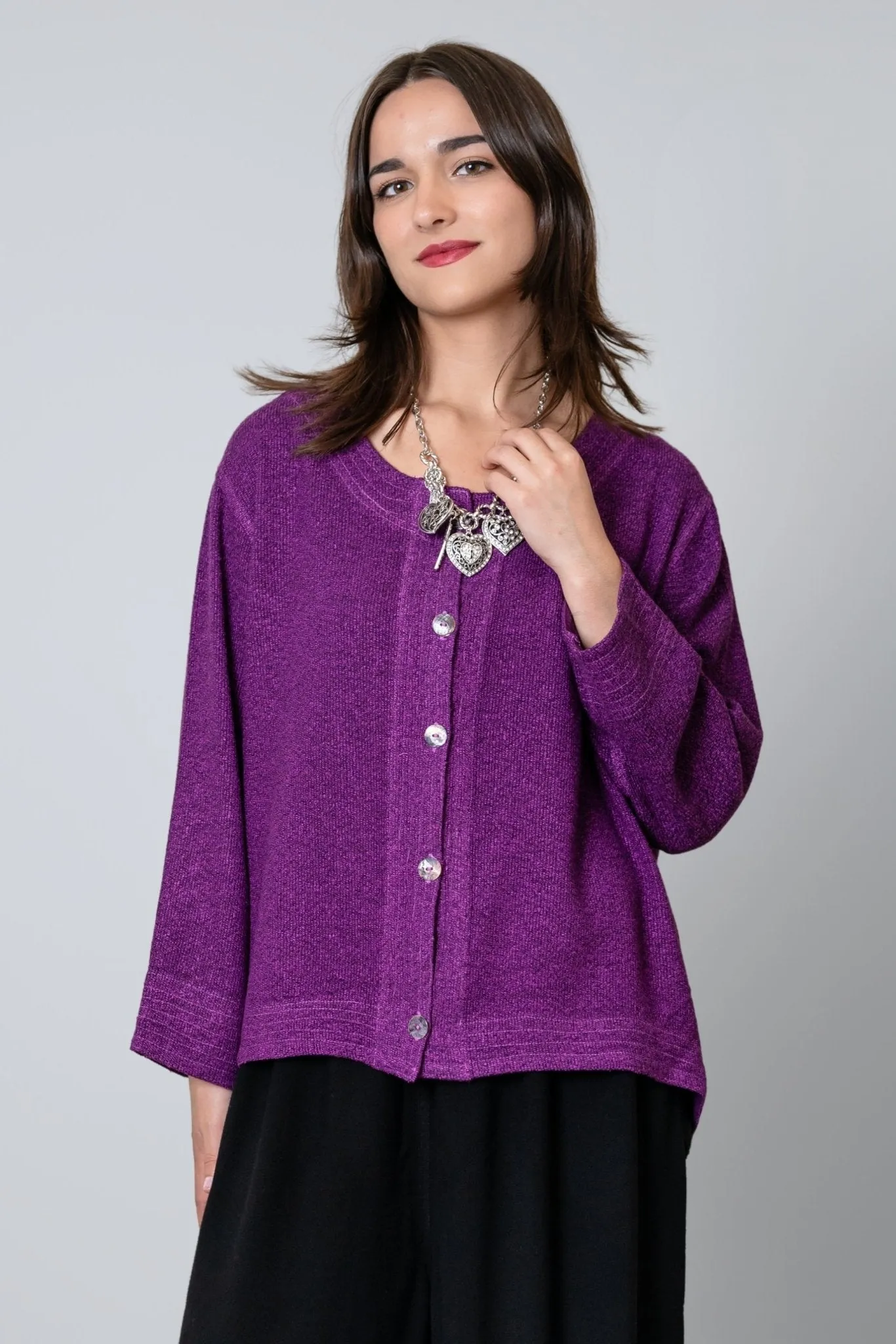 Bouclé Short Jacket - Violetta