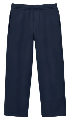 Boys Soft Cotton Fleece Straight Leg Pocket Pant | Dark Navy