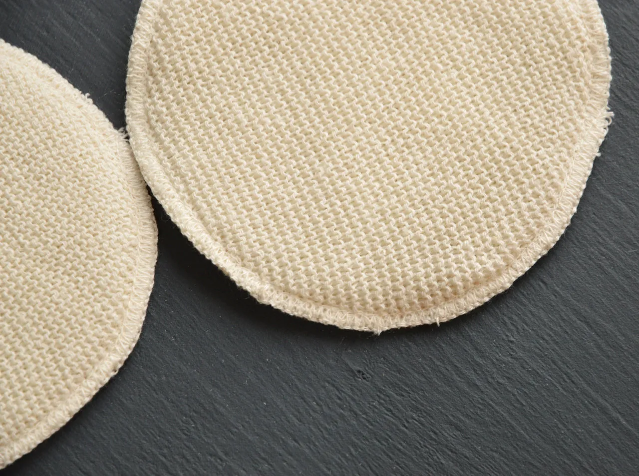 Breast Pads in 3 layers of Silk/Wool/Silk