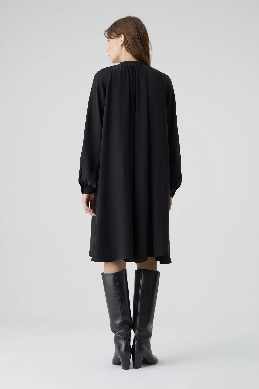 Closed Oversized Dress in Black