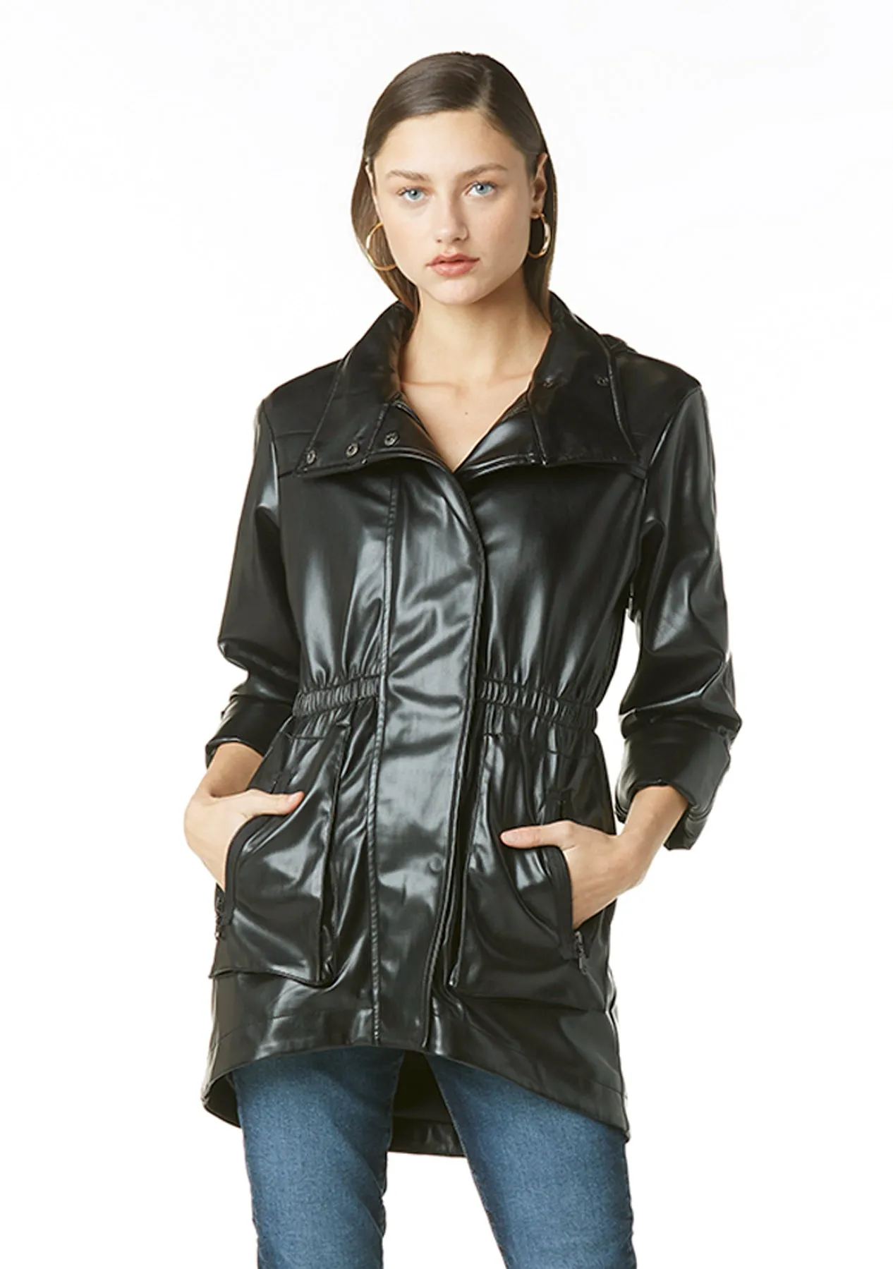 Cory Vegan Leather Jacket