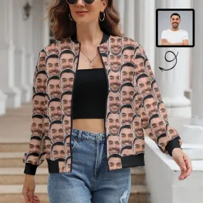 Custom Boyfriend Face Women's Casual Jacket