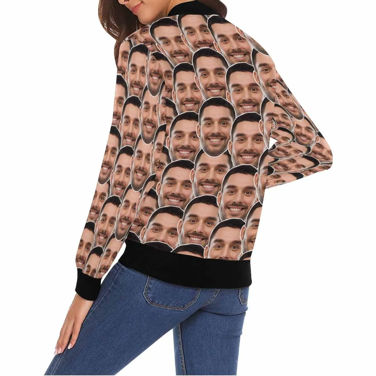 Custom Boyfriend Face Women's Casual Jacket