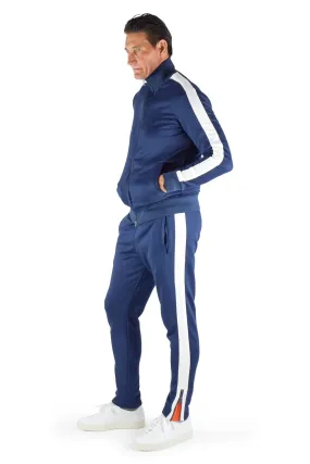 David August Tracksuit in Navy with White Trim