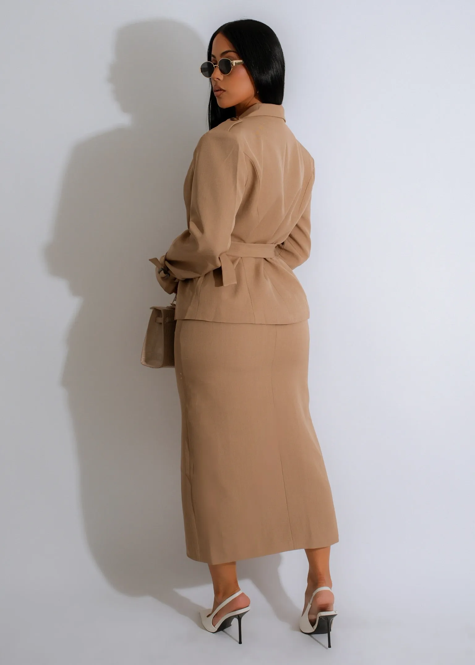 Desert Elegance Skirt Set Nude