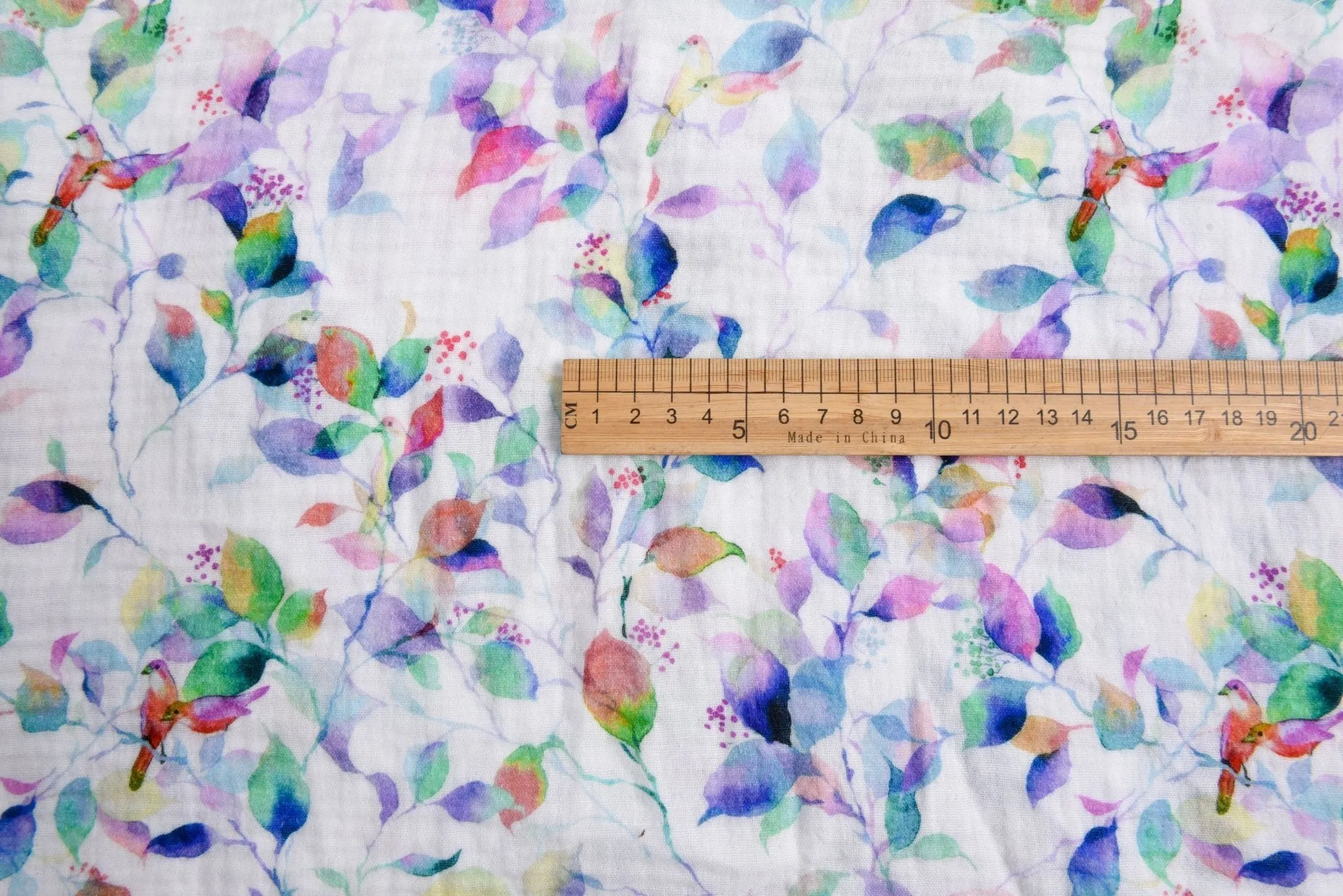 Double Gauze Muslin  Watercolor  Print Fabric