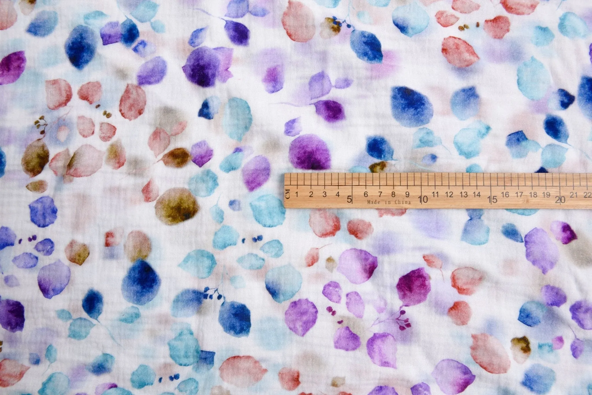 Double Gauze Muslin  Watercolor  Print Fabric