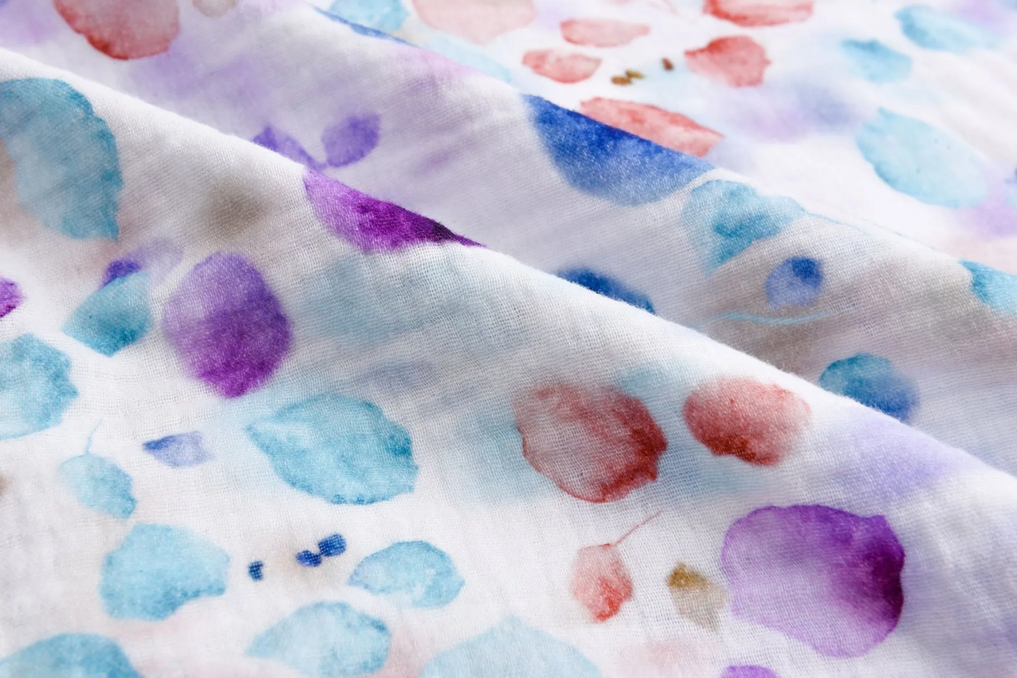 Double Gauze Muslin  Watercolor  Print Fabric