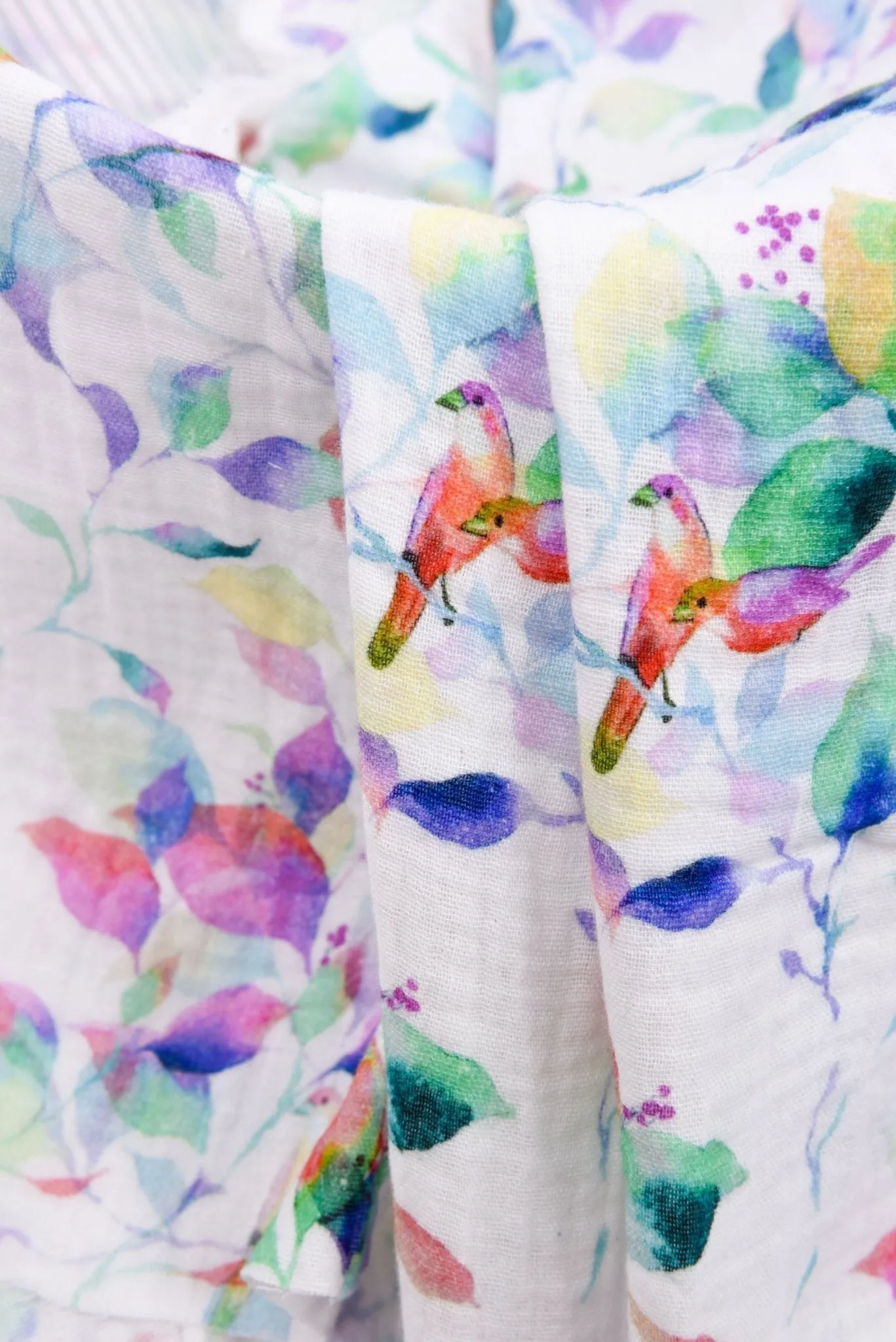 Double Gauze Muslin  Watercolor  Print Fabric