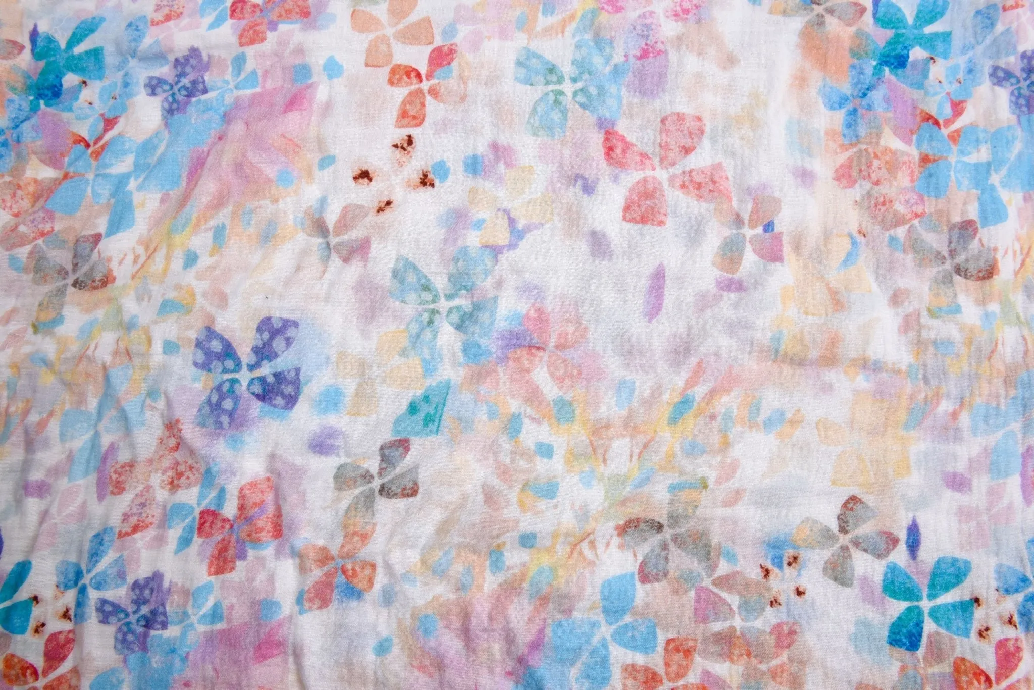 Double Gauze Muslin  Watercolor  Print Fabric