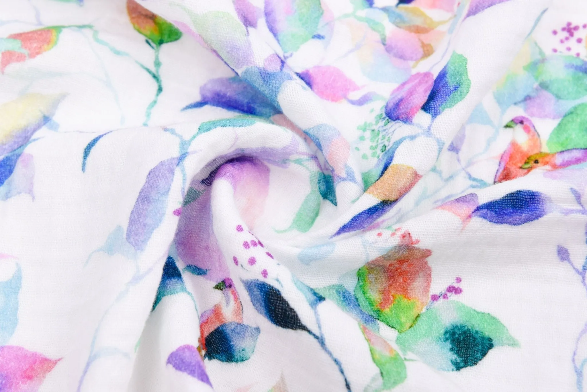 Double Gauze Muslin  Watercolor  Print Fabric