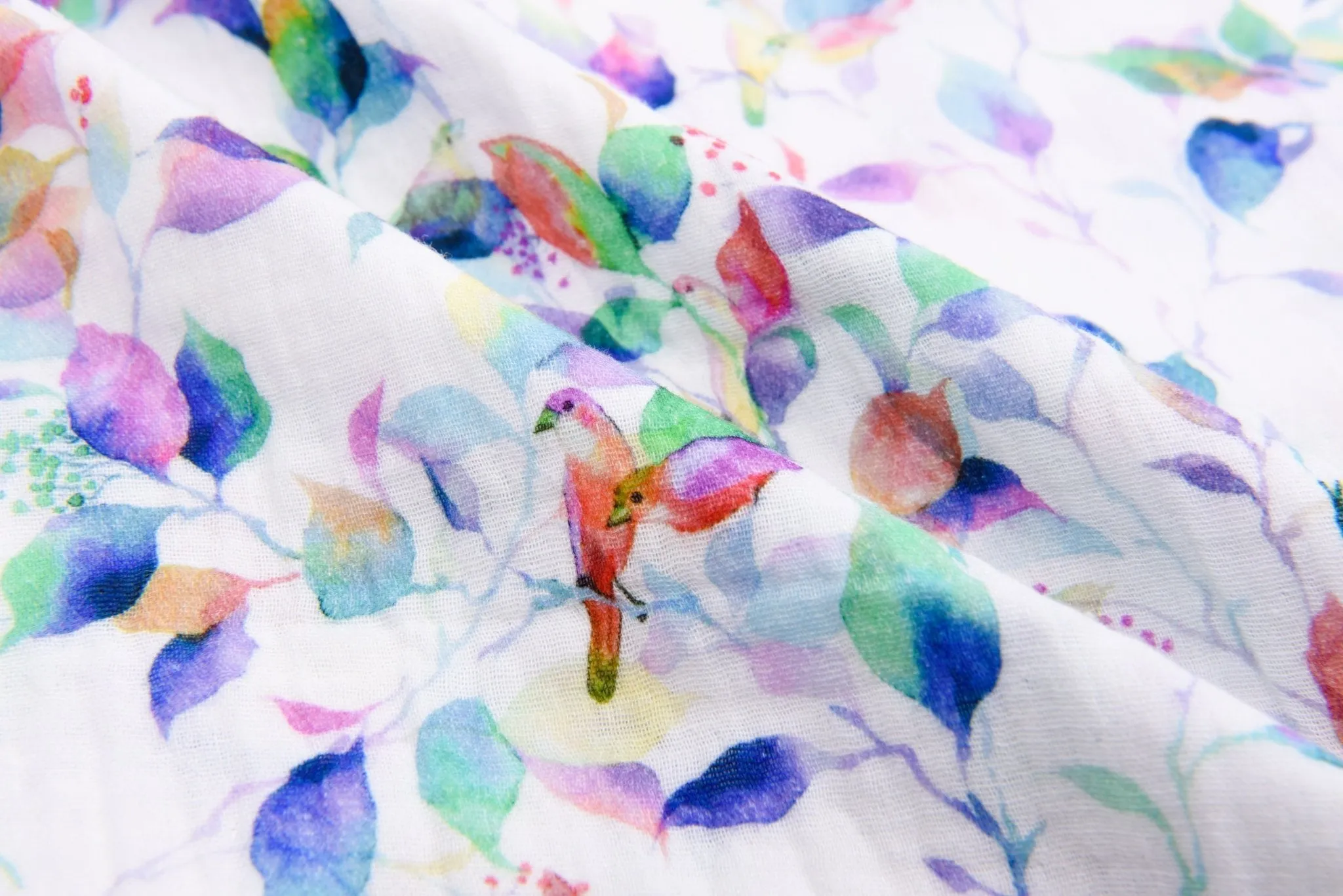 Double Gauze Muslin  Watercolor  Print Fabric