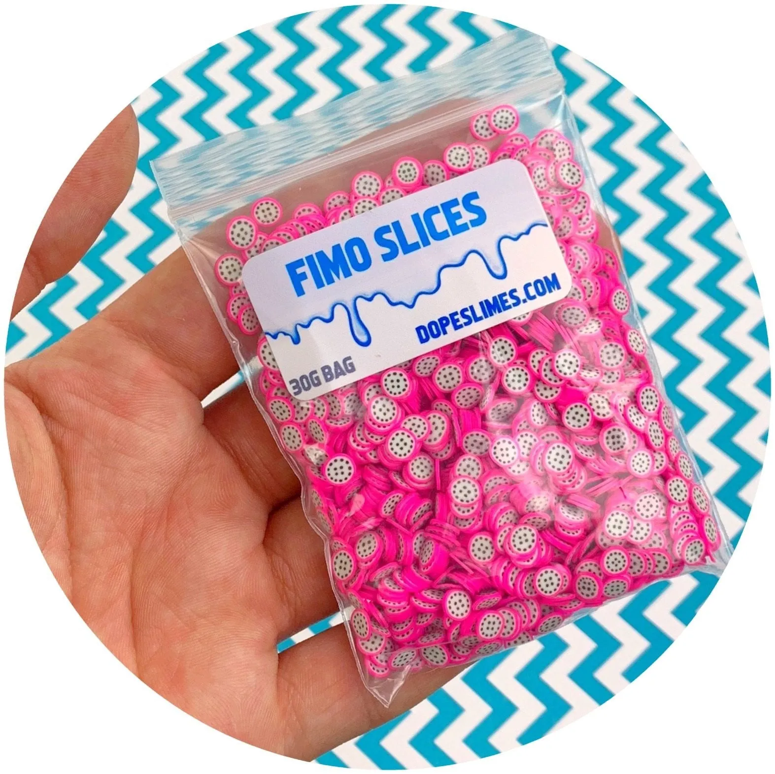 Dragon Fruit Fimo Slices