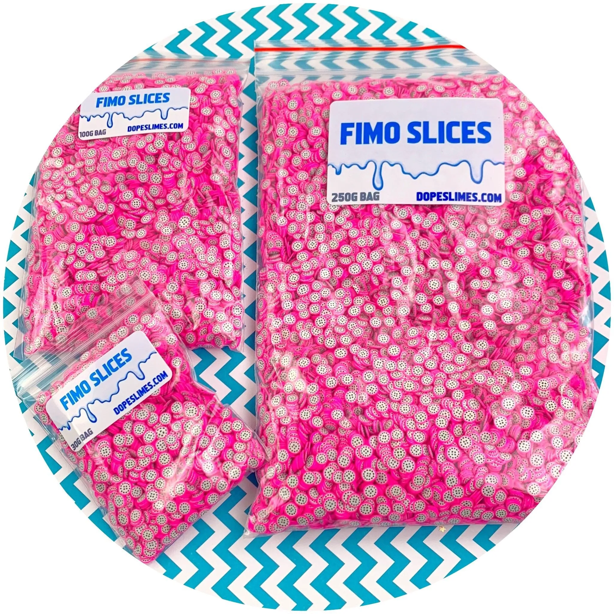 Dragon Fruit Fimo Slices