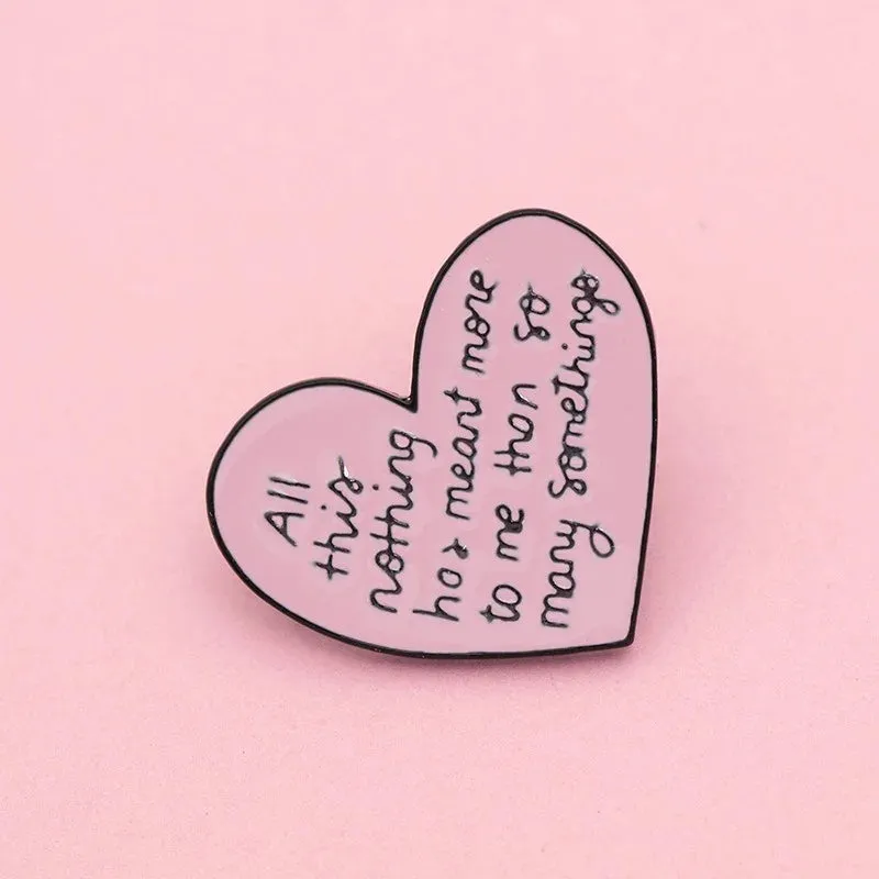 Enamel Pins - Love Quotes