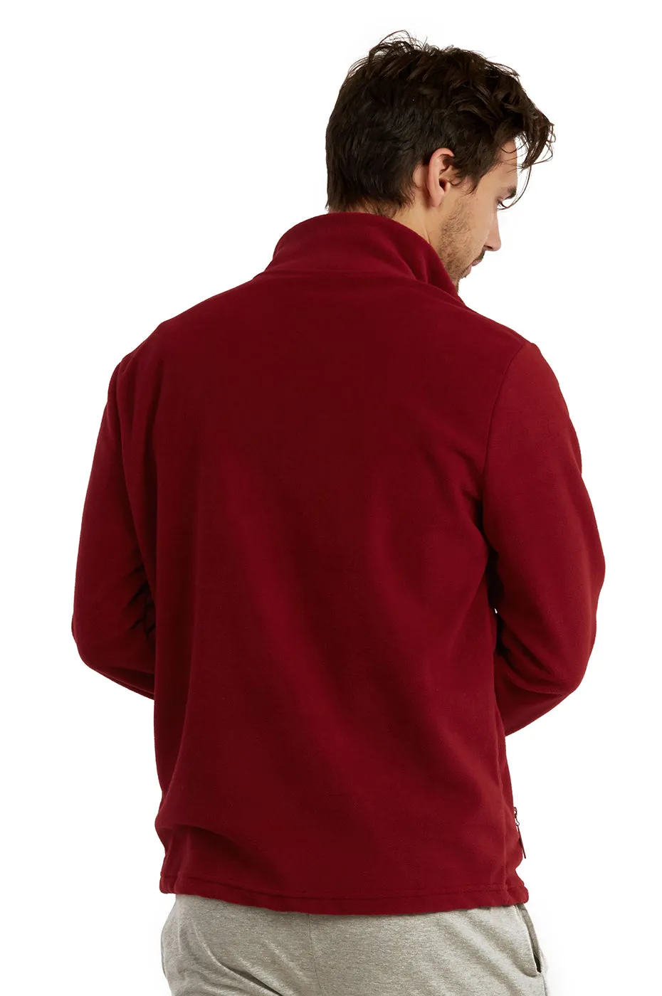 ET TU MEN'S POLAR FLEECE JACKET (PF2000E_BURG)