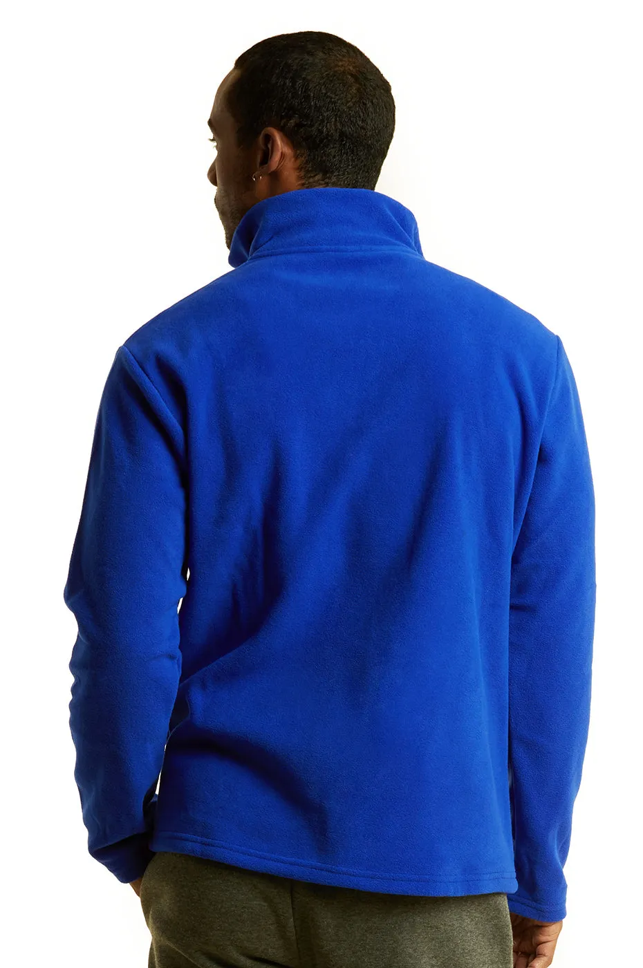 ET TU MEN'S POLAR FLEECE QUARTER PULLOVER (PF1000E_R.BLUE)