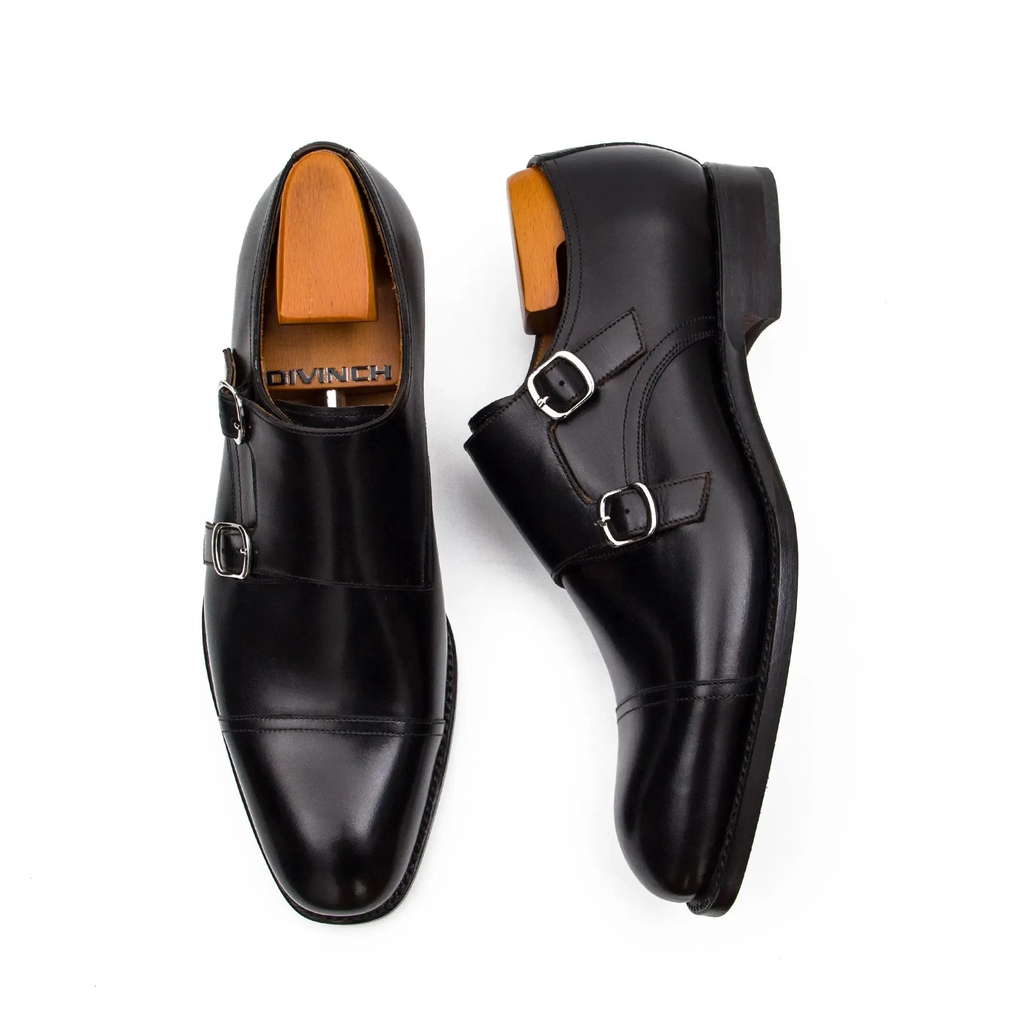 Goodyear Premium Double Monk Strap Shoes