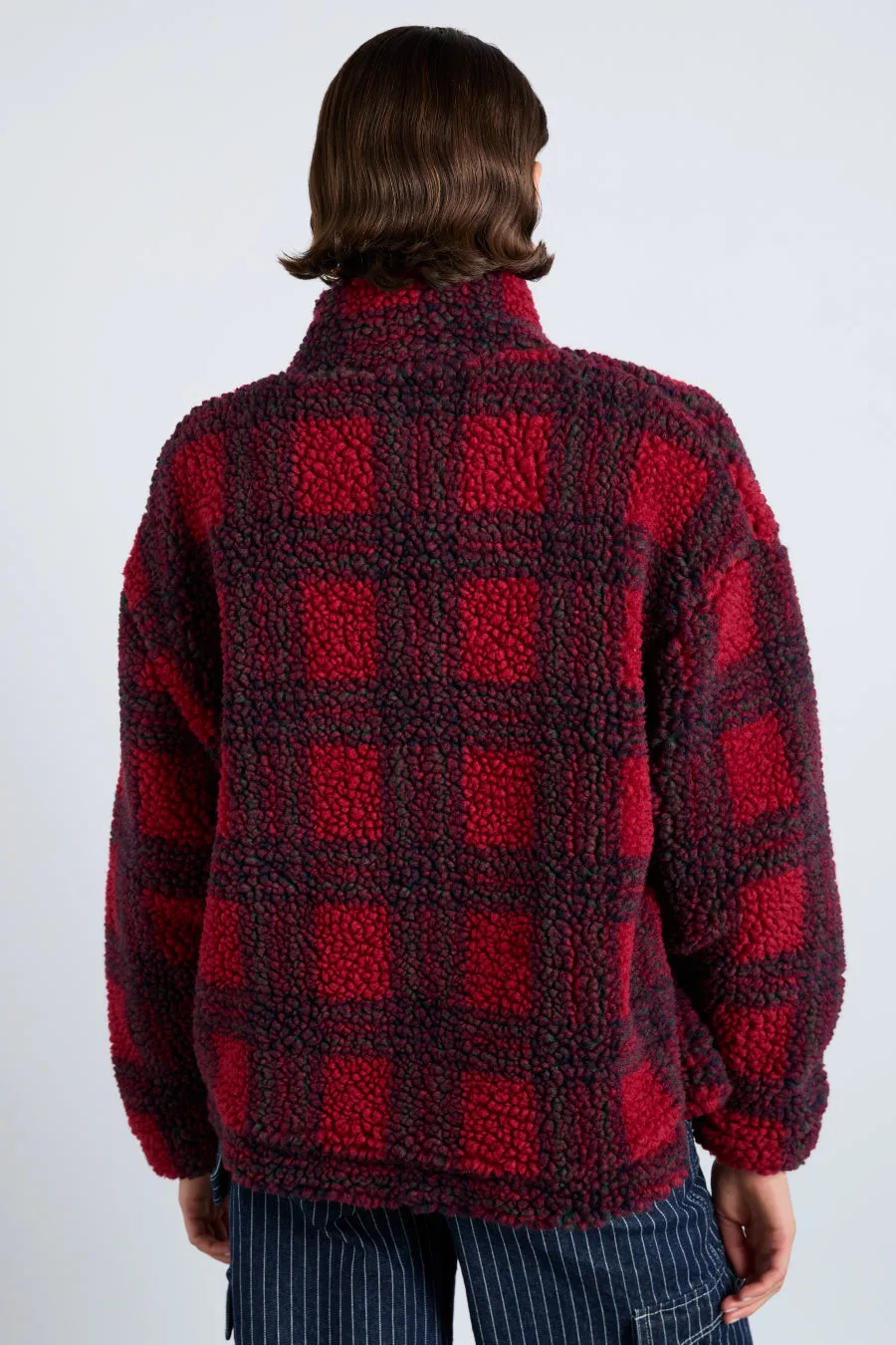 ingrid borg jacket - red check