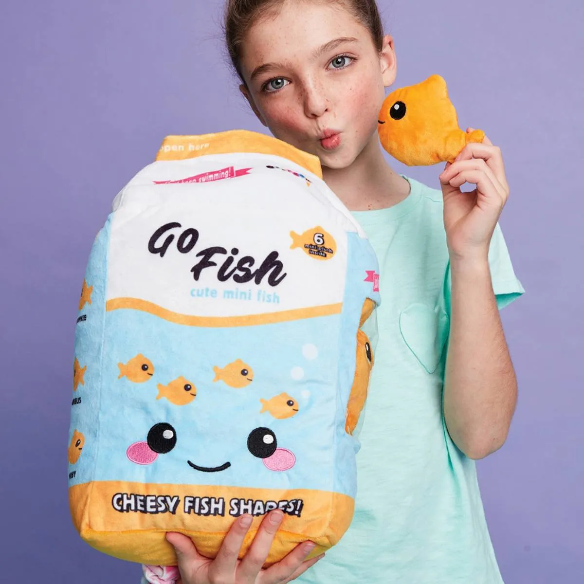 iScream Go Fish Packaging Fleece Plush