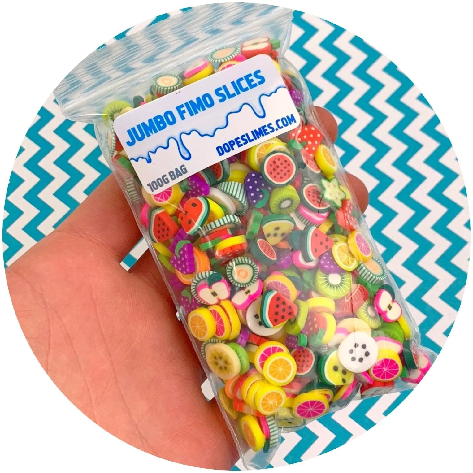 Jumbo Mixed Fruit Fimo Slices