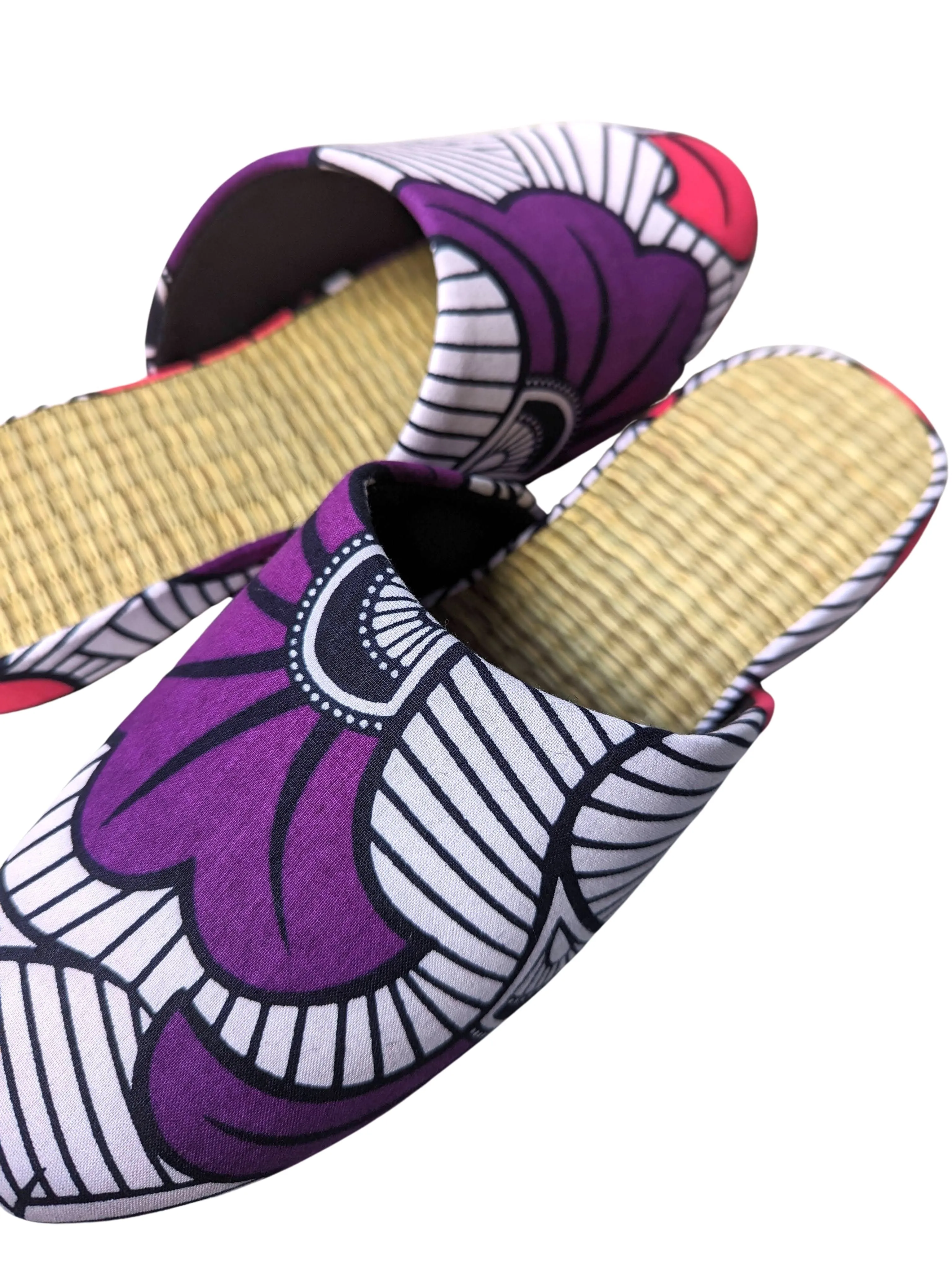 Large Tatami Print Mix Slippers 2024SS-L07