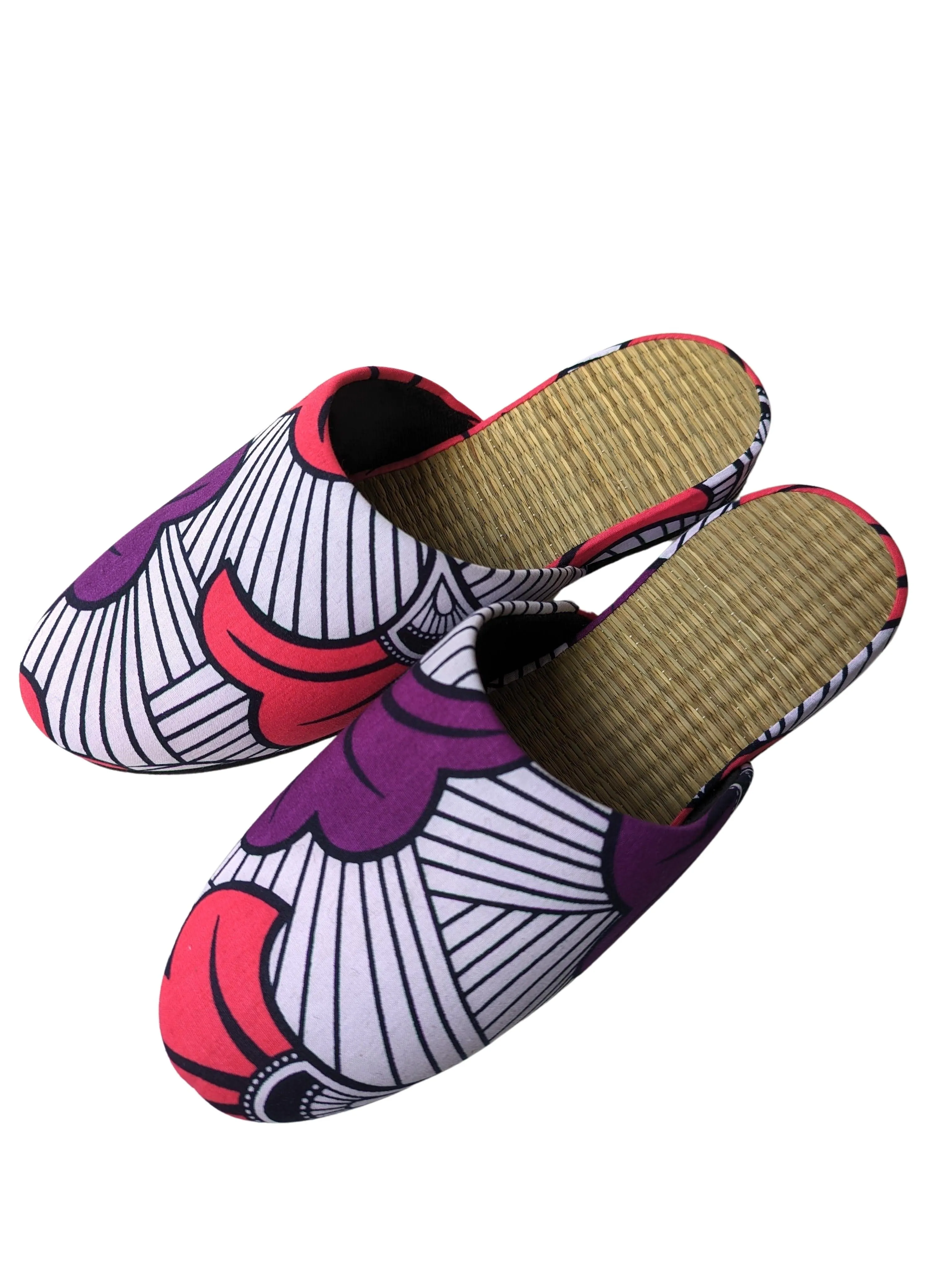 Large Tatami Print Mix Slippers 2024SS-L07