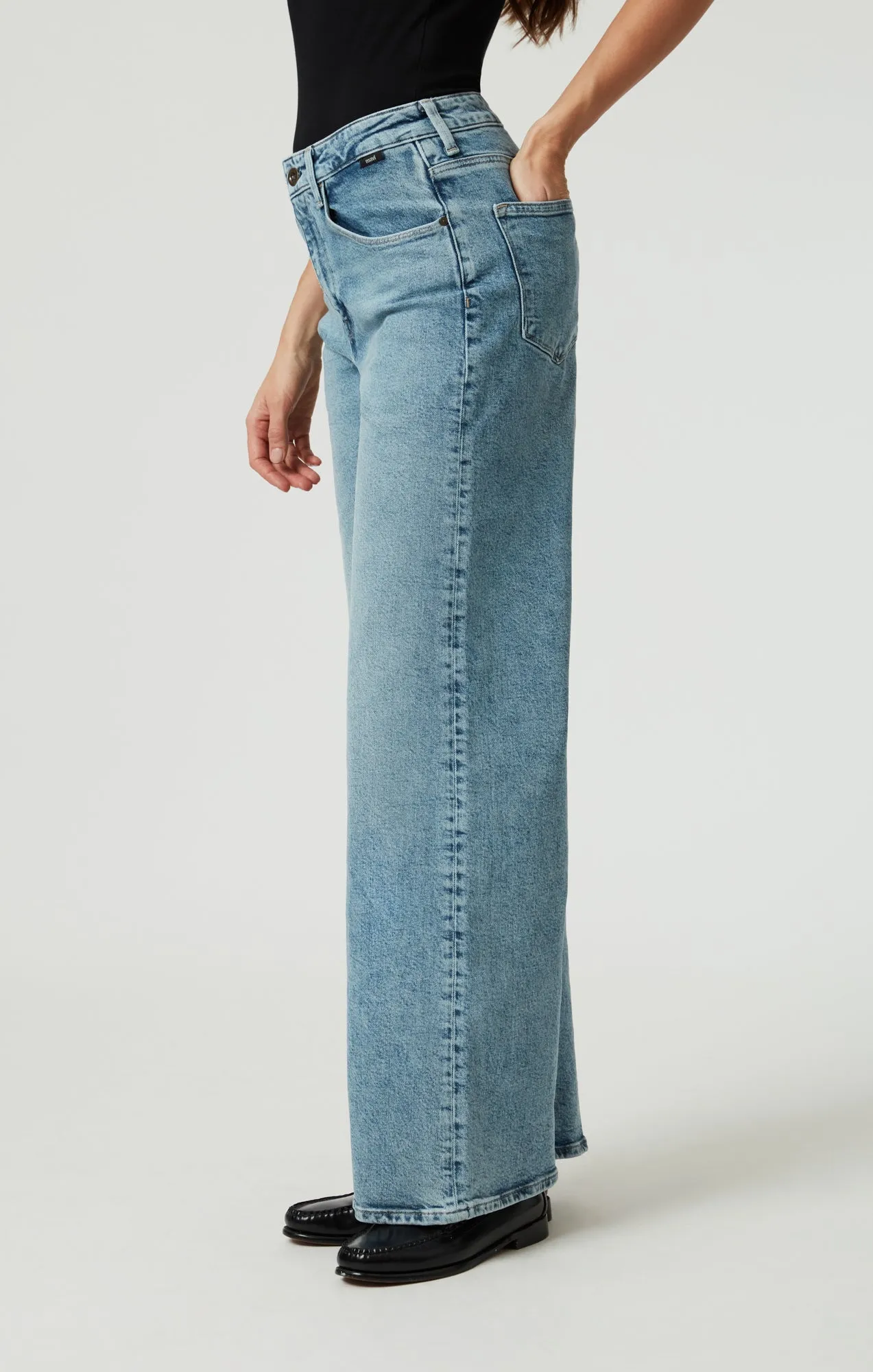 LINDA WIDE LEG IN LIGHT USED DENIM