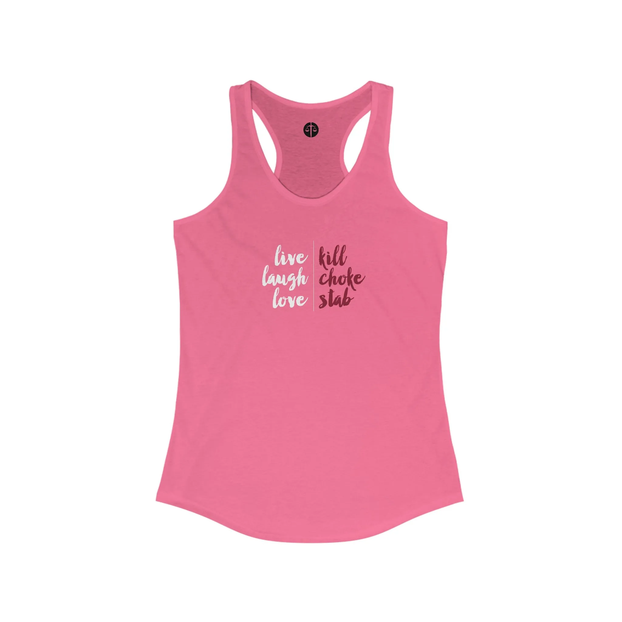 Live, Laugh, Love Women's Ideal Racerback Tank