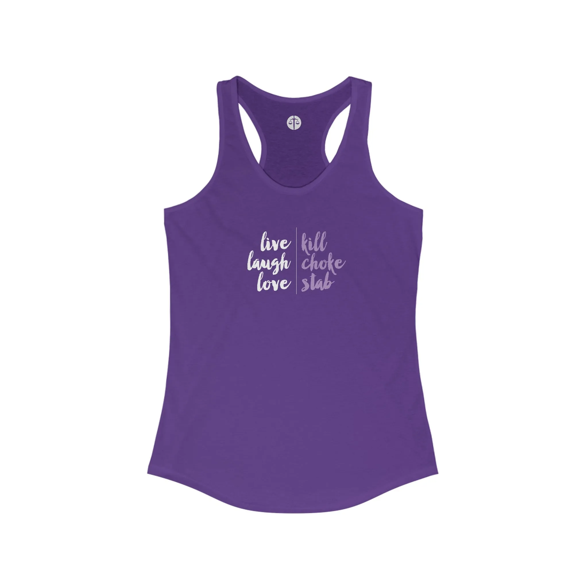 Live, Laugh, Love Women's Ideal Racerback Tank