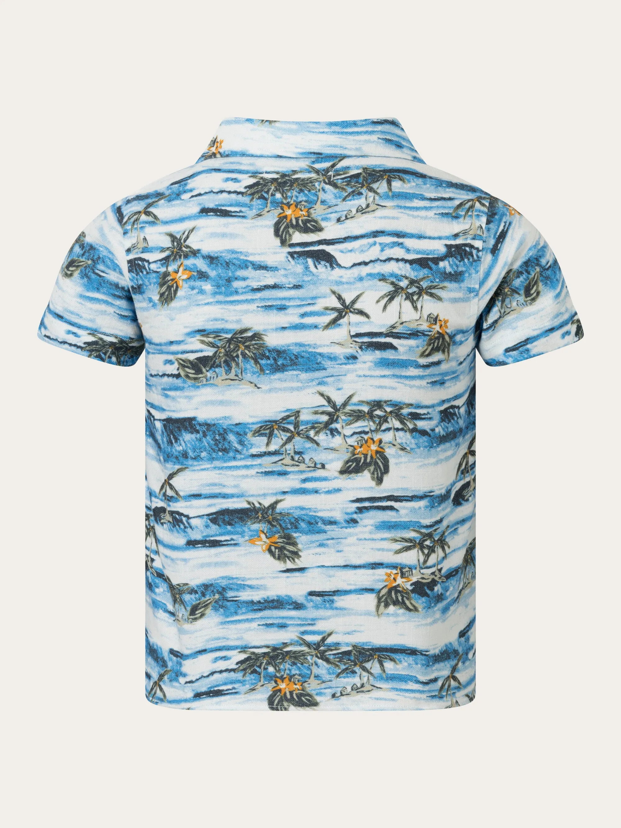 Loose fit AOP short sleeved shirt - AOP