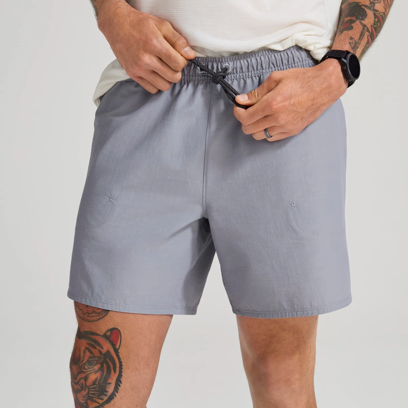 Men's Natural Run Short - Medium Grey